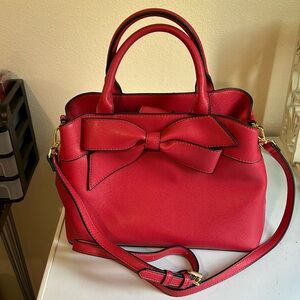 crown & Ivy
Jackie Bow Red Satchel Handbag